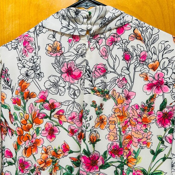 Maggy London Floral Print Long Sleeve Dress - Picture 5 of 7